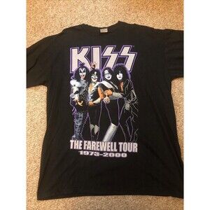 VINTAGE KISS T-SHIRT THE FAREWELL TOUR 1973-2000 SIZE XXL 100% Cotton AllSport T